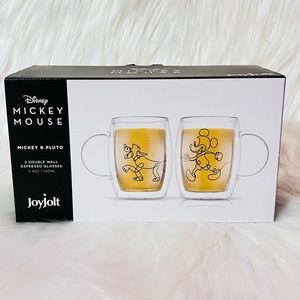 Mickey and Pluto Espresso Glasses